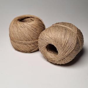 Fil de lin 100% naturel, couleur naturelle, 3 brins, 2 mm, corde écologique pour le bricolage et l'emballage - Product Image 3