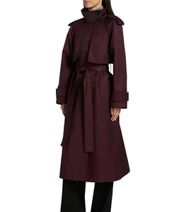 Abrigo de invierno holgado y extragrande para mujer, chaqueta acolchada con cuello alto y capucha, de secado rápido, transpirable, tejido liso teñido, con cremallera frontal. - Product Image 4