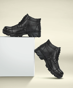 Fashion Leather <b>Boots</b> For Men Premium Quality Ankle <b>Boots</b> With Strong Grip Sole Breathable Lining Comfortable All Day Wear - Product Image 2