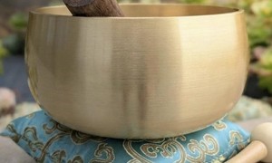 Golden <b>Brass</b> Singing Bowl Circular Polished Metal Craft for Art Collectible Buddhism Theme Metal Singing Bowl Singing <b>Bell</b> Bowl - Product Image 6