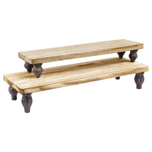 แท่นแท่นยกไม้ขนาดใหญ่ทำจากไม้มะม่วงแท่นตั้งโชว์ทรงสี่เหลี่ยมผืนผ้าพร้อมขาสำหรับตกแต่งบ้าน - Product Image 6