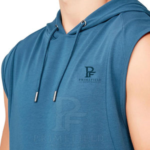 Stylish Men's Solid Hooded Sleeveless Hoodie Breathable Fabric Modern Fit for Gym & Sports Casual Fashion - Product Image 6