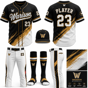100% Polyester Baseball Uniform Set Sublimation Printing Plus Size Adult's Complete Sportswear Baseball Uniform Set - Product Image 1