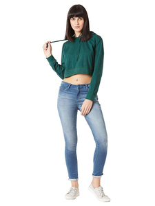 Ensemble de sweats à capuche personnalisés pour femmes 2026 – Hauts courts en molleton pour l'automne – Vente en gros - Product Image 4