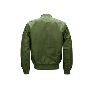 Chaqueta Bomber Gris para Hombre, Color Sólido, Cierre de Cremallera, Cuello Alto, Estilo Urbano, Exterior de Seda, Transpirable, Ropa de Invierno - Product Image 5