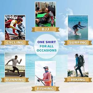 Camiseta Deportiva de Playa para Hombre, Protección Solar UV UPF 50+, Poliéster de Secado Rápido, Sublimación con Logotipo Personalizado OEM ODM - Product Image 5