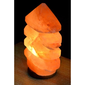 Lámpara de Sal Tallada Ecológica de Alta Calidad con Forma de Flor Única del Himalaya, Material Orgánico, Luz Nocturna para Navidad y el Hogar - Product Image 5