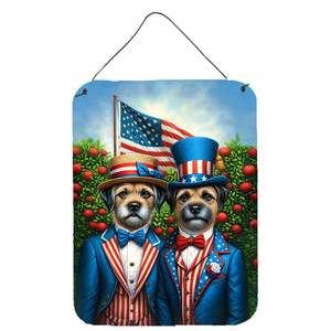 All American Border Terrier Porte Murale Imprimés Multicolores 12x16 Aluminium Plaque Métallique pour Cuisine Salle de Bain Plaque Décoration Maison - Product Image 1