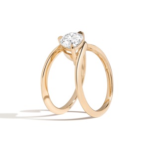 Zaha <b>Wrap</b> Ring with Oval Cut Diamond 14K Solid Gold IGI Certified Engagement & <b>Wedding</b> <b>Gift</b> - Product Image 4