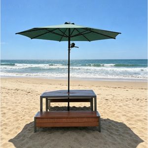 ร่มสนามพับได้แบบโมเดิร์นสำหรับร้านอาหาร น้ำหนักเบา ติดตั้งง่าย หลังคาคลุมแบบพับเก็บได้ ปรับความสูงได้ - Product Image 2
