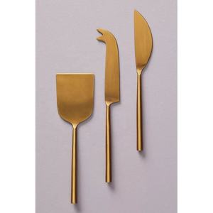 Rose <b>Gold</b> Polished Restaurant <b>Utensil</b> Set With Thick Flat Handle Cooking & Serving Rose <b>Gold</b> Serving Spoon Set - Product Image 3