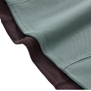 Sweat à capuche personnalisé en coton épais de 430 grammes, coupe classique, épaules tombantes, poche, teinture unie, automne, fabriqué sur mesure - Product Image 5