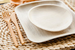 Assiettes et bols en feuilles de palmier écologiques Vaisselle jetable naturelle pour la restauration et les événements Vente en gros en provenance du Vietnam - Product Image 3