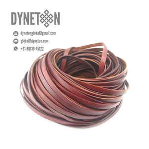 Cordón de Cuero Genuino Plano de 2mm de Alta Calidad, Material para Joyería, Cuero de Grano Completo Duradero, Marca DYNETON, Certificado ISO - Product Image 4
