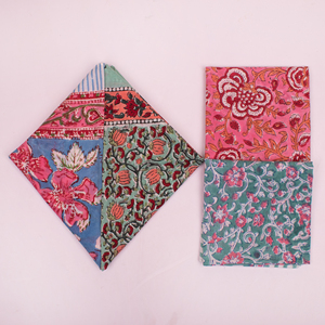 Cotton Floral Vintage Style Handkerchiefs for Adults Men's Classic Bandanas Multicolor Woven Gift <b>Accessories</b> - Product Image 2