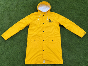 Impermeable Personalizado OEM, Chaqueta Larga para Lluvia con Capucha, PU PVC, para Hombre y Mujer, Ropa de Trabajo para Exteriores, Pesca, Senderismo, Diseño de Logotipo Personalizado, Forro Polar - Product Image 6