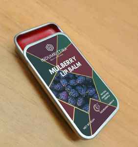 Bálsamo Labial Indumrittika Mulberry con Sabor Natural a Frutas, 30g, Tamaño Regular para Mujer, Fórmula de Hidratación Profunda y Retención de Humedad, Labios Suaves - Product Image 1