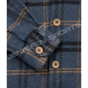 เสื้อเชิ้ตผ้าแฟลนเนลลายสก็อตผู้ชายสไตล์ลำลองสำหรับฤดูใบไม้ร่วงและฤดูหนาว ขายส่ง เสื้อเชิ้ตผ้าแฟลนเนลขนสัตว์แฟชั่นทรงพอดีตัวสำหรับผู้ใหญ่สไตล์วินเทจ - Product Image 5