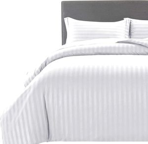 Lot de 3 draps de lit en microfibre (plat, ajusté et housse de coussin) taille double, ensemble de literie de qualité pour la vente en gros - Product Image 1