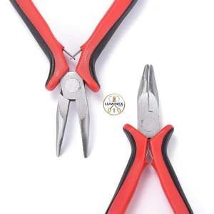 Pince à bec courbé de 5 pouces sans dents, rouge, pour bijoux, outils de fabrication de bijoux, 1 pièce - Product Image 2