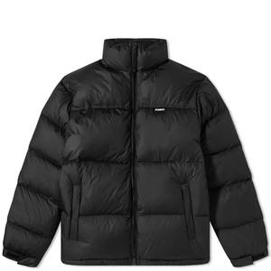 Men Blue Hooded Puffer Jacket Windproof Casual Winter <b>Coat</b> <b>Zipper</b> Closure Regular Length Thick Nylon Shell Solid Color - Product Image 6