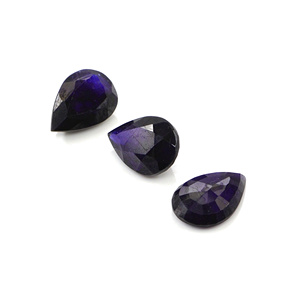 Saphirs bleus naturels de Bangkok, taille poire calibrée 9x11mm, pierres précieuses de saphir bleu naturel facettées pour la création de bijoux - Product Image 4