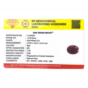 6.05 Carat Natural Oval Cut African Ruby Loose Gemstone for Fine Jewelry - Product Image 4
