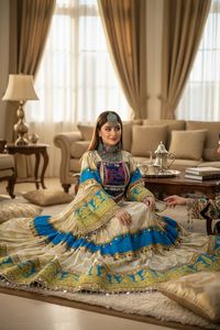 2026 Afghani <b>Dress</b> Embroidered Boho Style Floor-Length Women's <b>Wedding</b> Gown with Long Sleeve <b>Wedding</b> <b>Dress</b> <b>For</b> Afghan Brides - Product Image 3