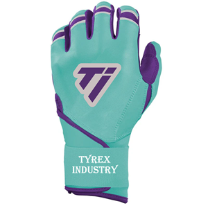 Gants de frappe de baseball professionnels en cuir pleine fleur de qualité supérieure, légers et durables, avec fermeture à pression et logo personnalisé - Product Image 3