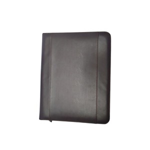 Manufacturer Office Genuine Leather Business Portfolio File Folder Padfolio Cards <b>Documents</b> Holder file Holder Custom Logo 2026 - Product Image 2