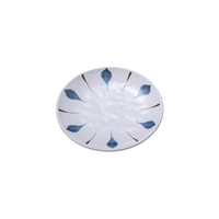 Assiette ronde en mélamine écologique de haute qualité avec motif, vaisselle incassable pour restaurant, cantine commerciale