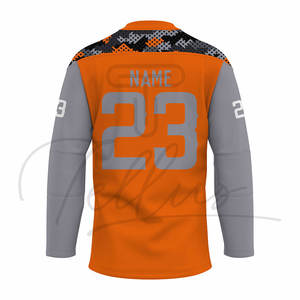 Maillot de hockey sur glace personnalisé pour hommes, dernier style, adulte, best-seller, respirant, manches courtes, design personnalisé - Product Image 6