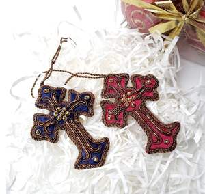 Decoración Colgante Bordada con Zari de Alta Calidad, Exquisita y Lujosa, para el Hogar y Festividades como Navidad, Ramadán y Eid, Venta al Por Mayor - Product Image 5