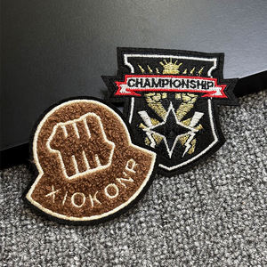 Customized Design Eco-Friendly Chenille Fabric Embroidery Patch Cartoon Theme Iron-On <b>Badge</b> for Kids Clothing Bags School - Product Image 2