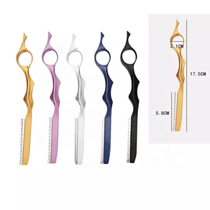 Cuchillas Profesionales de Acero Inoxidable de un Solo Filo para Cortar y Entresacar el Cabello, Depilación de Cejas, Cuchillas Afiladas de Alta Calidad para Peluquería, CE - Product Image 6