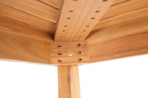 Mesa alta de madera maciza de primera calidad, mesa de comedor cuadrada resistente a la intemperie para exteriores, para Resorts, hoteles y balcones, fabricada en Vietnam - Product Image 5