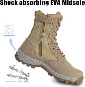 Botas Tácticas para Hombre, Ligeras, Duraderas, con Cierre Lateral, Transpirables, para Trabajo y Actividades al Aire Libre - Product Image 3