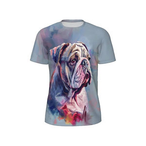 เสื้อยืดสีดำสำหรับผู้ชาย พิมพ์ลายแมวบนยูเอฟโอ แขนสั้น คอกลม ทรงลำลอง ผ้าโพลีเอสเตอร์ทอ - Product Image 2