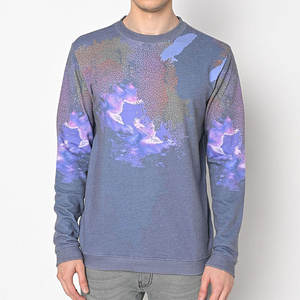 เสื้อสเวตเชิ้ตผู้ชายสำหรับฤดูหนาว ทรงปกติ ผ้าฟลีซระบายอากาศได้ดี รับสั่งพิมพ์ลายตามแบบ OEM ปักโลโก้ด้วยไหมเชนีล ขายส่ง - Product Image 1