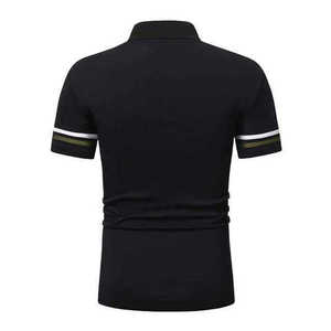 เสื้อโปโลผู้ชายขายดีที่สุด ผ้าฝ้าย 100% ทรงเข้ารูป ไซส์ใหญ่ ระบายอากาศได้ดี แขนสั้น - Product Image 2