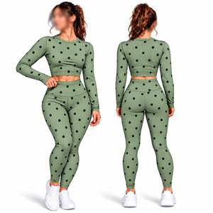 Trendy <b>Tie</b> <b>Dye</b> Printed Yoga <b>Set</b> for Women Custom Design Quick Dry Breathable Workout Gym Training Activewear Two Piece <b>Set</b> - Product Image 1