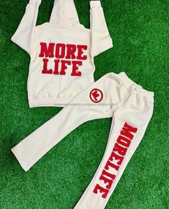 Ensemble de survêtement streetwear surdimensionné pour homme avec masque intégré, en molleton épais, vente en gros, marque de vêtements à marque privée - Product Image 2