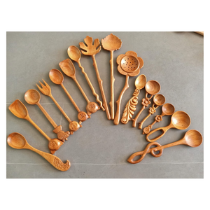 Ensemble de Cuillères à Salade en Bois d'Acacia Faites à la Main pour la Vente en Gros - Ustensiles de Service de Cuisine 2026 - Product Image 6
