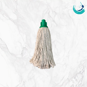 KSR High Quality Cotton White Yarn Socket <b>Mop</b> Heads with Four Colour Clip Holder for Floor Cleaning System Cut End - Product Image 1