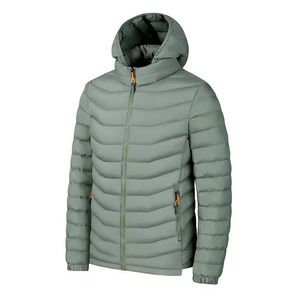 Yellow Color Hooded Puffer <b>Jackets</b> Zipper Closure Top Quality Cheap Price Wholesale Best Selling Waterproof Men Bubble <b>Jackets</b> - Product Image 6