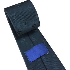 Corbata Masónica con Diseño de Compás y Cuadrado, Ojo que Todo lo Ve y Pilares de la Sabiduría, para Hombre, Uso en Exteriores - Product Image 3