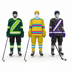 Meilleure Collection de Tenues de Hockey sur Glace Tendance en Gros, Fabrication en Usine, Faible MOQ, 100% Polyester, Séchage Rapide, Respirant, OEM - Product Image 3