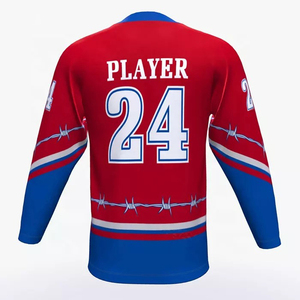 Maillot de hockey sur glace de style actuel, vente en gros de maillots de hockey sur glace, maillot de hockey sur glace au design personnalisé - Product Image 5
