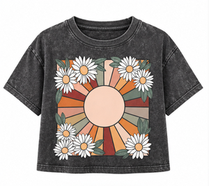 เสื้อครอปท็อปสไตล์วินเทจแบบย้อมสีเอซิดสั่งทำพิเศษจากโรงงาน (OEM) |   เสื้อยืดโอเวอร์ไซส์ลายกราฟิกสไตล์สตรีทแวร์สำหรับผู้หญิง |   ผู้ผลิตเสื้อยืดพิมพ์ลายพัฟ/สกรีน - Product Image 5