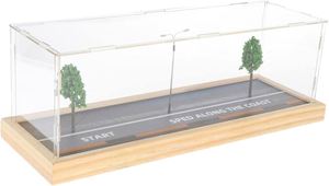 Acrylic Display Case for Diecast Cars with Beach Road Scene Clear Protective Display <b>Box</b> - Product Image 2
